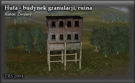 Budynek granulacji z huty Kościuszko - ruina